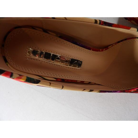 Liliana 6.5 Pump Stileeto Floral Beige Pointed Toe High Heels Colorful - Picture 5 of 13